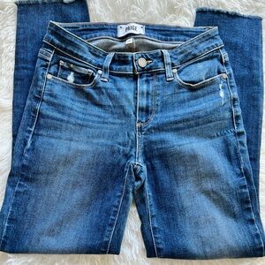 PAIGE Kylie Crop Raw Edge Skinny Jeans (Sz 26)